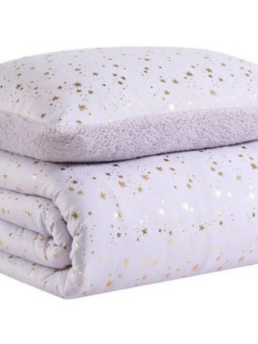 Koolaburra Kids Tabitha Twin Comforter Set in White and Gold